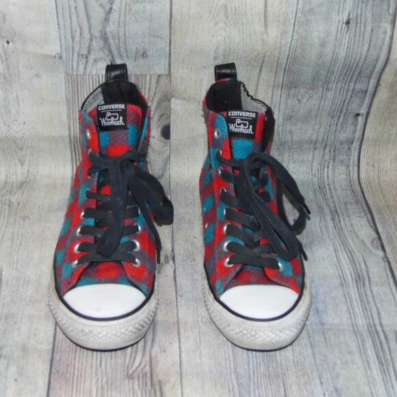 CONVERSE Chuck Taylor All Star High Woolrich Sneakers Womens 8.5 - Picture 4 of 8